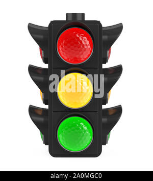 Ampel isoliert Stockfoto