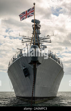 Bournemouth International Air Festival 20019, HMS Argyll F231 Typ 23 'Duke' Klasse Fregatte Stockfoto