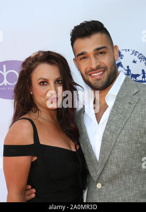 September 20, 2019, Los Angeles, CA, USA: 20. September 2019 - Los Angeles, Kalifornien - Sam Asghari, Britney Spears. Die 2019 tagsüber Beauty Awards gehalten an Taglyan Komplex. Photo Credit: FSadou/AdMedia (Credit Bild: © F Sadou/AdMedia über ZUMA Draht) Stockfoto