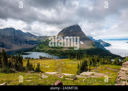 Hidden Lake Trail, Glacier National Park Stockfoto