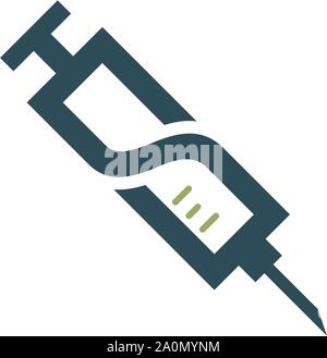 Spritze Logo und Buchstabe S Moderne Logodesigns Stock Vektor