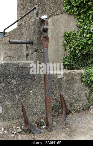 Alte Schiffe, Anker Stockfoto