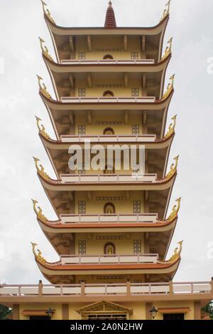 Juli 18, 2019 - My Tho, Vietnam; Pagode im buddhistischen Tempel in die Vinh Trang Tempel In My Tho City, Vietnam Stockfoto