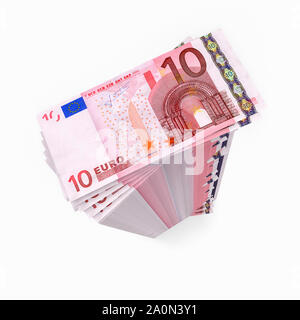 Große Stapel von Euro-banknoten Währung Stockfoto