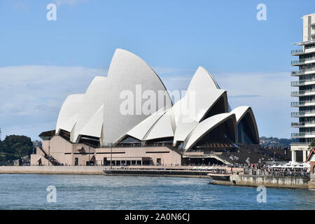 SYDNEY, NSW, Australien, April 2019, Touristische am Sydney Opera House Stockfoto