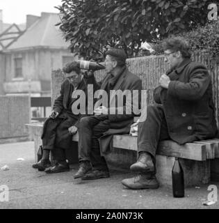 Harte Zeiten, und Outs, Newcastle, 1970 s Stockfoto