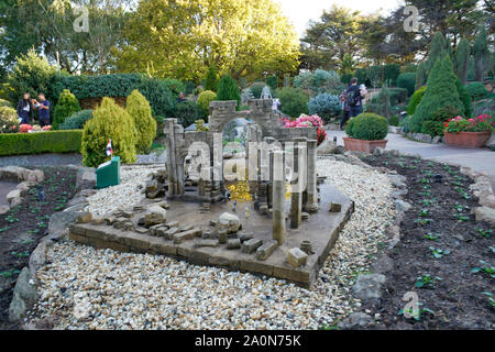 Miniatur Modelle der Internationalen Orte von Touristen, Cockington Green Garden, Gold Creek Village, Nicholls, Canberra, Australien Stockfoto