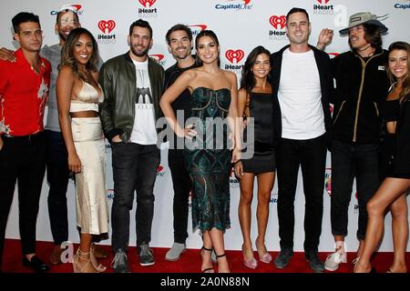 Las Vegas, NV, USA. 20 Sep, 2019. Wells Adam, Mike Johnson, Tayshia Adams, Derek Peth, Jared Iaconetti Haibon, Ashley, Jessica Clarke, Ben Higgins, Dekan Unglert, Caelynn Miller-Keyes in der Ankunftshalle für 2019 iHeartRadio Music Festival - FRI, T-Mobile Arena, Las Vegas, NV 20. September 2019. Credit: JA/Everett Collection/Alamy leben Nachrichten Stockfoto