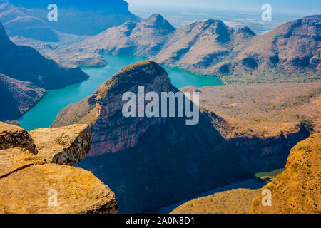 Blick auf den Blyde River Canyon, Region Mpumalanga, Südafrika Stockfoto