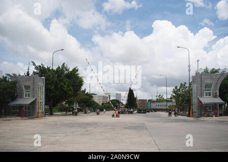 Juli 19, 2019 - Vietnam: Die Grenze zwischen Vietnam und Kambodscha. In der Regel touristische Stop zu dieser Grenze für Kambodscha und Vietnam Einwanderung. Stockfoto