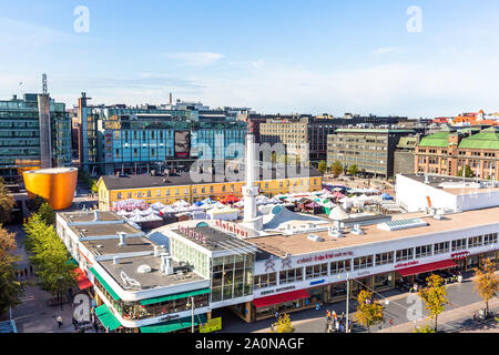 Luftbild Im Zentrum Von Helsinki, Finnland Stockfoto