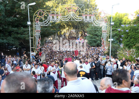 Reggio Calabria 14 Sep 2019 - Discesa, Santuario Madonna della Consolazione Eremo Credit: Giuseppe Andidero Stockfoto