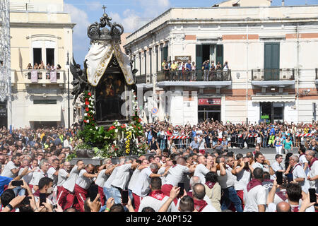 Reggio Calabria 14 Sep 2019 - Discesa Madonna della Consolazione, la Vara Credit: Giuseppe Andidero Stockfoto