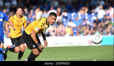 London, GB, 21. September 2019 - Jonson Clarke-Harris von Bristol Rovers während der Sky Bet League ein Fußballspiel zwischen AFC Wimbledon und Bristol Rovers im Cherry Red Records Stadion - nur für den redaktionellen Gebrauch bestimmt. Kein Merchandising. Für Fußball Bilder FA und Premier League Einschränkungen keine Internet/Mobile Nutzung ohne fapl Lizenz - für Details Kontakt Fußball Dataco Inc.. Foto: Simon Dack TPI/Alamy leben Nachrichten Stockfoto