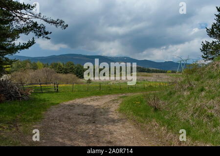 Vitosha Berg, Blick von Plana, Bulgarien Stockfoto