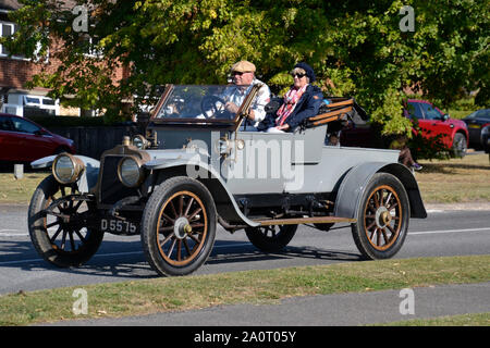 Buckinghamshire, Großbritannien. September, 2019 21. Kop Hill Climb 2019 klassische Motorsportveranstaltung in Princes Risborough. Chilterns. Credit: Susie Kearley/Alamy leben Nachrichten Stockfoto