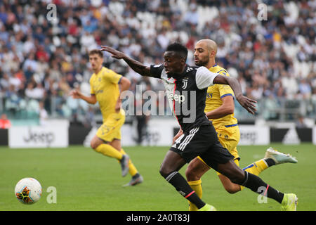 Turin, Italien, 21. September 2019, eine TIM 2019/2020 - Turin, ALLIANZ STADION JUVENTUS VS HELLAS VERONA 14 BLAISE MATUIDI (juventus) während Juventus Vs Hellas Verona - Italienische Fußball Serie A Männer Meisterschaft - Credit: LPS/Claudio Benedetto/Alamy Live News SERIE Stockfoto