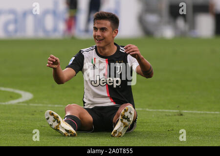 Turin, Italien, 21. September 2019, eine TIM 2019/2020 - Turin, ALLIANZ STADION JUVENTUS VS HELLAS VERONA 10 PAULO DYBALA (juventus) während Juventus Vs Hellas Verona - Italienische Fußball Serie A Männer Meisterschaft - Credit: LPS/Claudio Benedetto/Alamy Live News SERIE Stockfoto