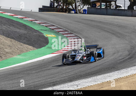 Salinas, Kalifornien, USA. 20 Sep, 2019. CONOR DALY (25) der Vereinigten Staaten Praktiken für die Firestone Grand Prix von Monterey an Weathertech Raceway Laguna Seca in Salinas, Kalifornien. (Bild: © Walter G Arce Sr Schleifstein Medi/ASP) Stockfoto