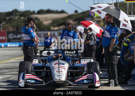 Salinas, Kalifornien, USA. 20 Sep, 2019. GRAHAM RAHAL (15) der Vereinigten Staaten Praktiken für die Firestone Grand Prix von Monterey an Weathertech Raceway Laguna Seca in Salinas, Kalifornien. (Bild: © Walter G Arce Sr Schleifstein Medi/ASP) Stockfoto