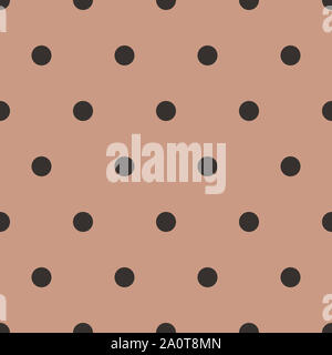 Black Polka Dot Seamless Pattern vector rot orange Hintergrund. Perfekt für Gewebe, Hintergrund, Hintergrundbilder und Geschenk Verwerfungen. Stockfoto