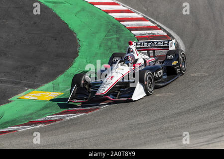 Salinas, Kalifornien, USA. 20 Sep, 2019. (2) Josef NEWGARDEN der Vereinigten Staaten Praktiken für die Firestone Grand Prix von Monterey an Weathertech Raceway Laguna Seca in Salinas, Kalifornien. (Bild: © Walter G Arce Sr Schleifstein Medi/ASP) Stockfoto