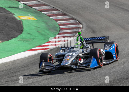 Salinas, Kalifornien, USA. 20 Sep, 2019. CONOR DALY (25) der Vereinigten Staaten Praktiken für die Firestone Grand Prix von Monterey an Weathertech Raceway Laguna Seca in Salinas, Kalifornien. (Bild: © Walter G Arce Sr Schleifstein Medi/ASP) Stockfoto