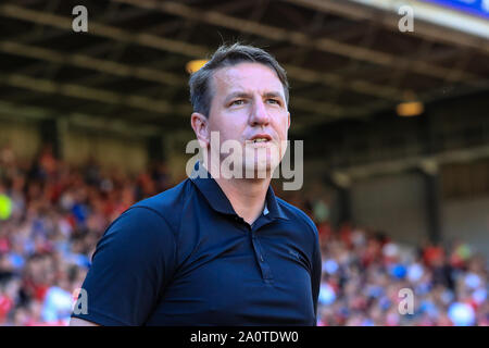 21.September 2019 Stadt Boden, Nottingham, England; Sky Bet Meisterschaft Fußball, Nottingham Forest vs Barnsley; Daniel Stendel Manager von Barnsley FC Credit Mark Cosgrove/News Bilder der Englischen Football League Bilder unterliegen dem DataCo Lizenz Stockfoto