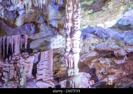 Innenansicht der Karaca Höhle in Cebeli Dorf, Stadt, Torul Gumushane Stadt, Türkei Stockfoto