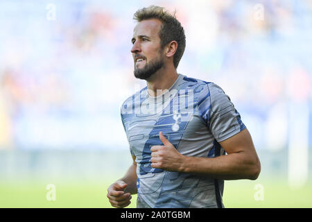 21. September 2019, King Power Stadion, Leicester, England; Premier League Fußball, Leicester City vs Tottenham Hotspur: Harry Kane (10) von Tottenham Hotspur erwärmt Credit: Jon Hobley / Aktuelles Bilder der Englischen Football League Bilder unterliegen DataCo Lizenz Stockfoto