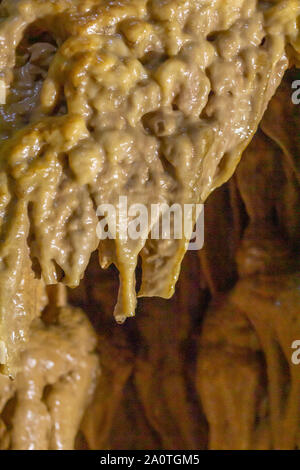 Innenansicht der Karaca Höhle in Cebeli Dorf, Stadt, Torul Gumushane Stadt, Türkei Stockfoto