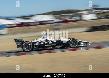 Salinas, Kalifornien, USA. 21 Sep, 2019. SIMON PAGENAUD (22) von Montmorillon, Frankreich Praktiken für die Firestone Grand Prix von Monterey an Weathertech Raceway Laguna Seca in Salinas, Kalifornien. (Bild: © Walter G Arce Sr Schleifstein Medi/ASP) Stockfoto