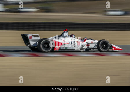 Salinas, Kalifornien, USA. 21 Sep, 2019. MARCO Andretti (98) der Vereinigten Staaten Praktiken für die Firestone Grand Prix von Monterey an Weathertech Raceway Laguna Seca in Salinas, Kalifornien. (Bild: © Walter G Arce Sr Schleifstein Medi/ASP) Stockfoto