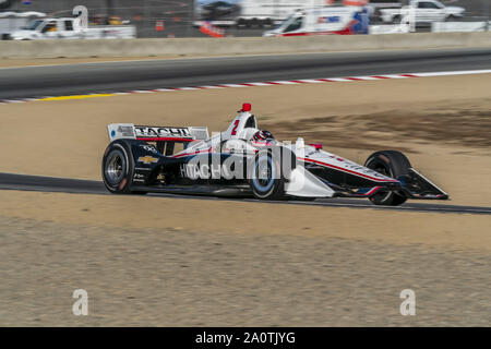 Salinas, Kalifornien, USA. 21 Sep, 2019. (2) Josef NEWGARDEN der Vereinigten Staaten Praktiken für die Firestone Grand Prix von Monterey an Weathertech Raceway Laguna Seca in Salinas, Kalifornien. (Bild: © Walter G Arce Sr Schleifstein Medi/ASP) Stockfoto