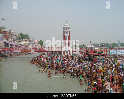 Kumbh Mela in Haridwar, Indien Stockfoto