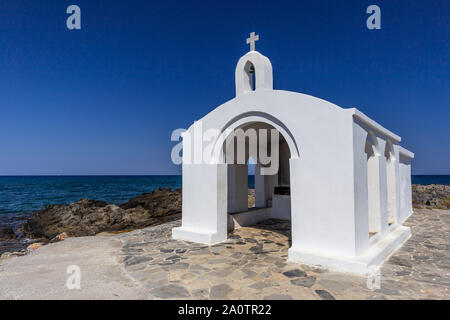 Agios Nikolaos (Sankt Nikolaus) Kirche im Dorf Giorgoupoli, Kreta, Griechenland Stockfoto