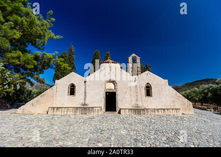 Der byzantinischen Kirche Panagia Kera in Kritsa, Kreta, Griechenland Stockfoto