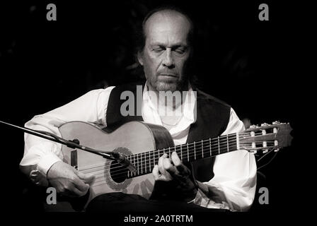 PACO DE LUCIA, Gesicht, Portrait, Musik, Konzert, spanisch, Flamenco, Gitarrist, Paco, Luc’a, Live, Francisco Sanchez Gomez in Algeciras, 21.12.1947, Algeciras, Espania 26 .02. 2014, Playa del Carmen, Mexiko, Foto Kazimierz Jurewicz Stockfoto