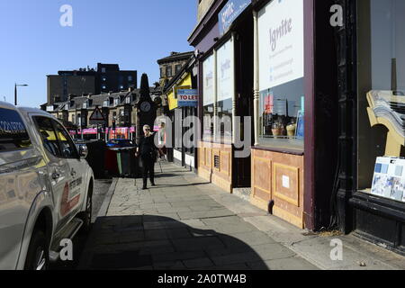 Alltag in einer Stadt Stockfoto