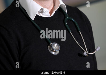 Allgemeine Ansichten von Krankenhauspersonal über ihre Arbeit im Royal Sussex County Hospital in Brighton, East Sussex, UK. Stockfoto