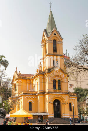 Die Kirche Unserer Lieben Frau vom Rosenkranz von schwarzen Männern in São Paulo, Brasilien. Auch als die Igreja Nossa Senhora bekannt do Rosário Dos Homens Pretos. Stockfoto