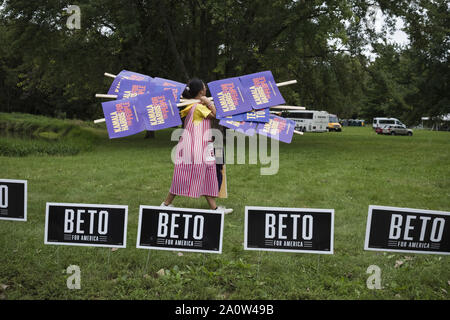 Des Moines, Iowa, USA. 21 Sep, 2019. Die 2019 Iowa Steak braten an den Des Moines Water Works Park. Credit: Rick Majewski/ZUMA Draht/Alamy leben Nachrichten Stockfoto