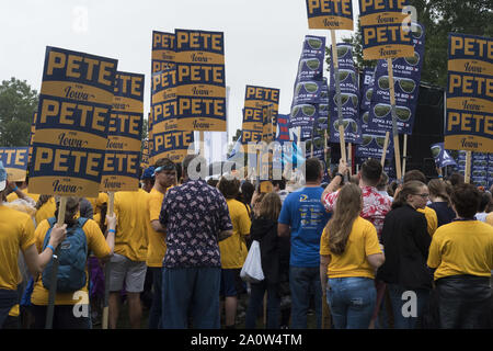 Des Moines, Iowa, USA. 21 Sep, 2019. Die 2019 Iowa Steak braten an den Des Moines Water Works Park. Credit: Rick Majewski/ZUMA Draht/Alamy leben Nachrichten Stockfoto