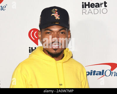 LAS VEGAS, NV - 21. SEPTEMBER: Chance der Rapper besucht die iHeartRadio Music Festival bei der T-Mobile Arena am 21. September 2019 in Las Vegas, Nevada. Foto: imageSPACE/MediaPunch Stockfoto