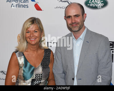 September 21, 2019, Beverly Hills, Kalifornien, USA: (L-R) BAFTA Los Angeles CEO Chantal Rickards und BAFTA-Los Angeles COO Matthew Wiseman besucht BAFTA Los Angeles + BBC America TV Tea Party 2019. (Bild: © Billy Bennight/ZUMA Draht) Stockfoto