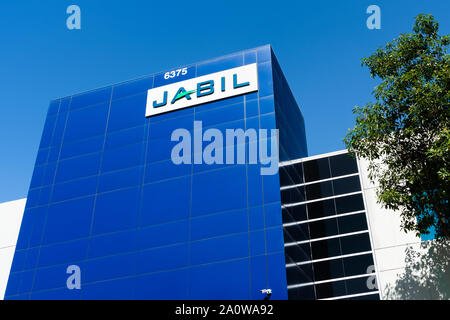 Sep 19, 2019 San Jose/CA/USA - Jabil Produktionsstätte in Silicon Valley; Jabil Inc. ist ein amerikanisches Unternehmen, das supply chain und logist Stockfoto
