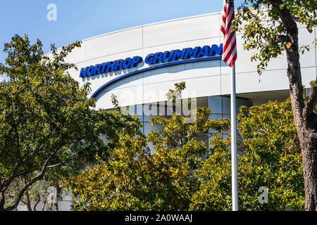 Sep 19, 2019 San Jose/CA/USA - Northrop Grumman Büros im Silicon Valley; Northrop Grumman Corporation ist ein US-amerikanischer globalen Luft- und Raumfahrt- sowie defens Stockfoto