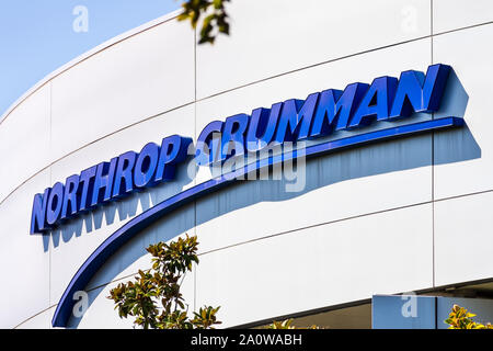 Sep 19, 2019 San Jose/CA/USA - Northrop Grumman Zeichen in ihren Büros im Silicon Valley; Northrop Grumman Corporation ist ein US-amerikanischer global aerosp Stockfoto