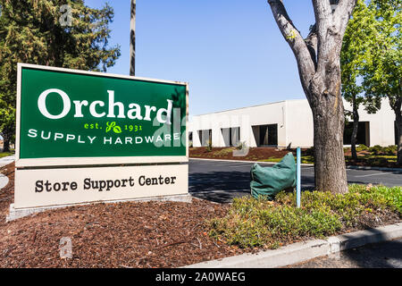 Sep 19, 2019 San Jose/CA/USA - Obstgärten Lieferung Hardware (OSH) Büros; Sicherheit und Gesundheitsschutz bei der Arbeit war ein US-amerikanischer Händler, home improvement und Gartenarbeit pr Stockfoto