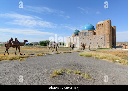 Das Mausoleum von Khoja Ahmed Yasawi in Ostturkestan, südlichen Kasachstan Stockfoto